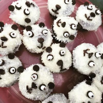 mini cupcakes de panda