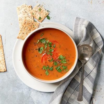 simple soupe de tomates rôties