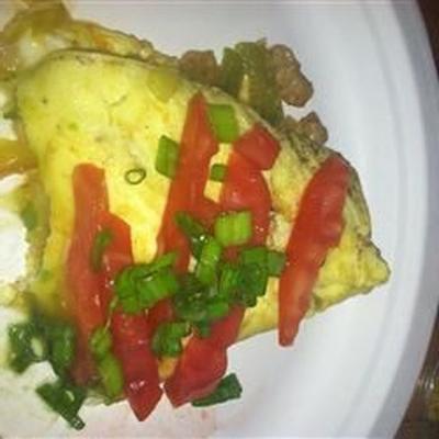 omelette à la saucisse mexicaine