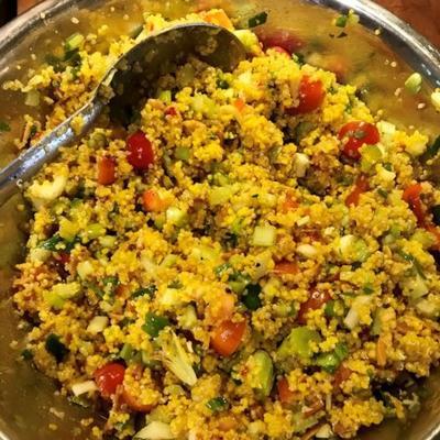 couscous au curry et quinoa pilaf (végétarien)