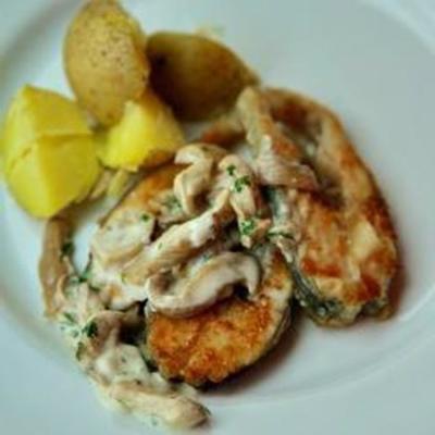 tilapia frit aux pleurotes