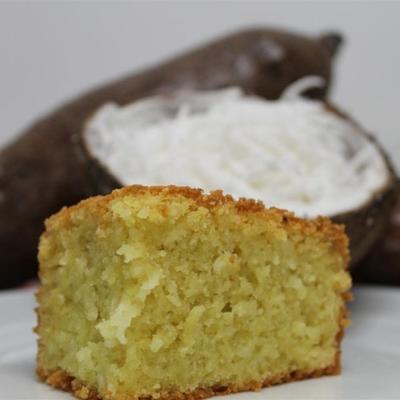 gâteau manioc-noix de coco