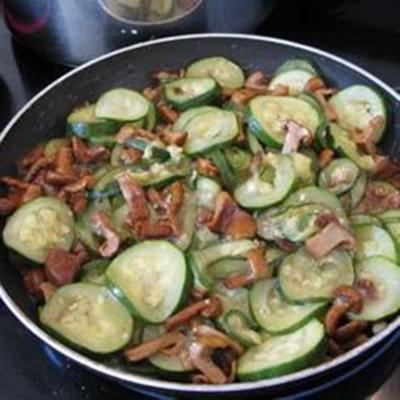 courgettes aux girolles