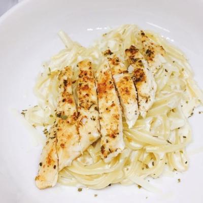 poulet rapide one-pot alfredo