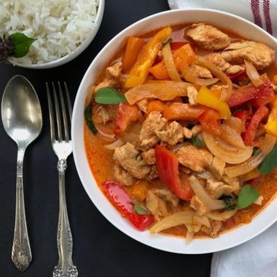 poulet au curry rouge thai instant pot®