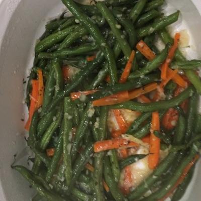 haricots verts italiens au fromage bleu