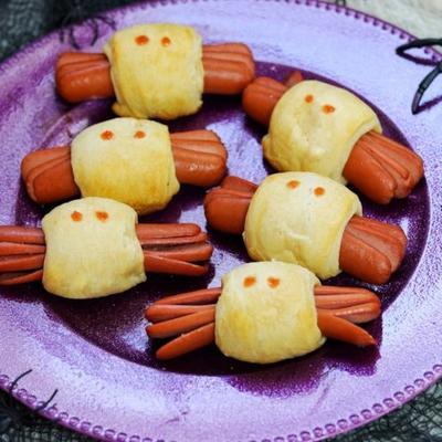 spooky araignée halloween hot dogs