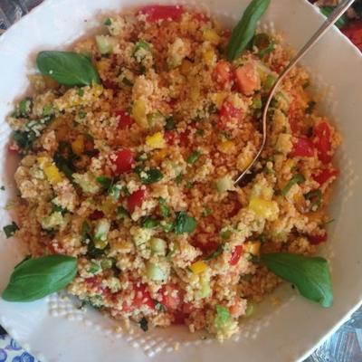 salade de couscous végétalien