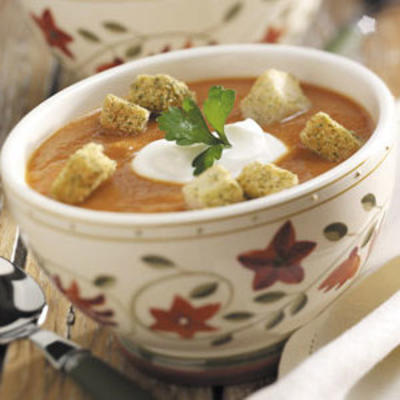 soupe fraîche aux tomates