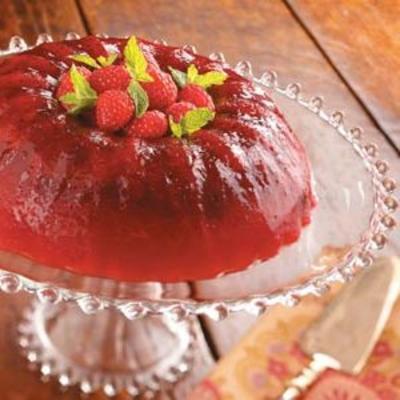 délicieuse salade framboise et canneberge