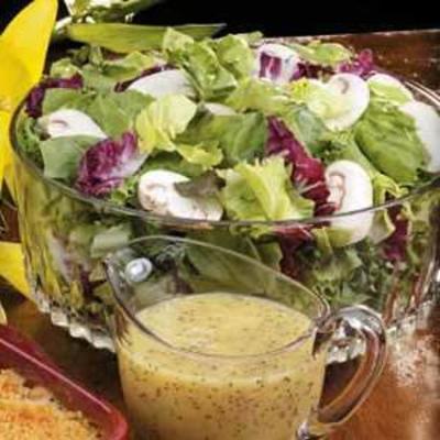 vinaigrette aux graines de pavot orange