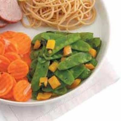 pois mange-tout citron-basilic