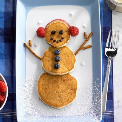 bonhomme de neige crêpe banane