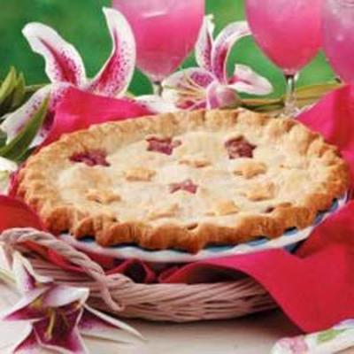 tarte à la rhubarbe aux ananas