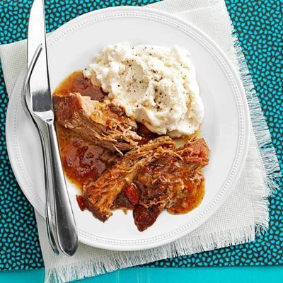 mégot de porc en croûte de moutarde au miel