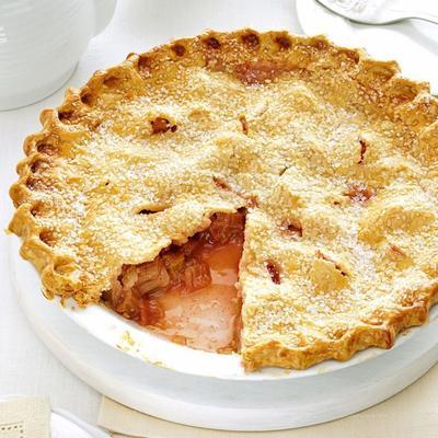 tarte au citron et à la rhubarbe