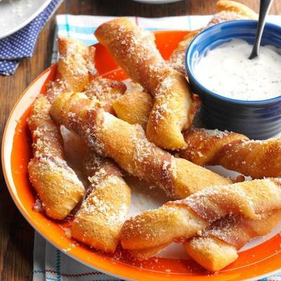 baguettes au bacon
