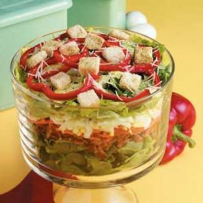 jolie salade en couches