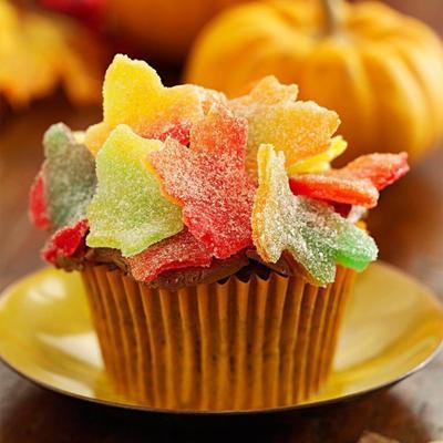 feuilles de cupcakes d'automne