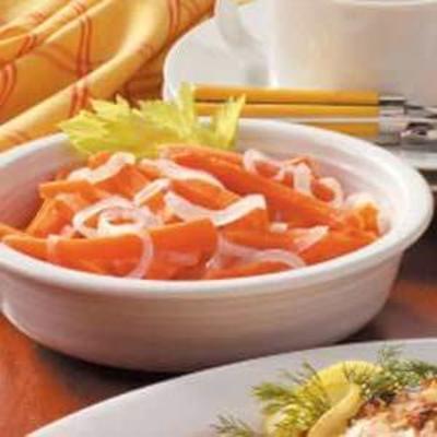 julienne de carottes et d'oignons