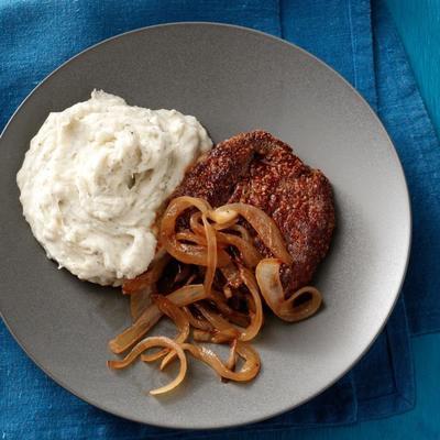 steak avec pommes de terre au parmesan