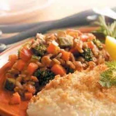accompagnement de lentilles de riz