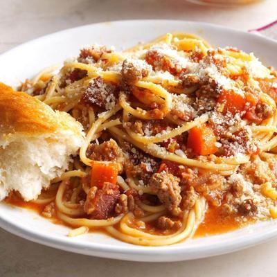 bacon bolognaise