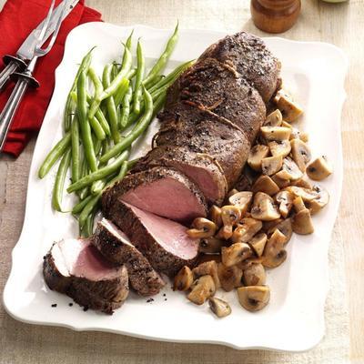 filet de boeuf en croûte de poivre