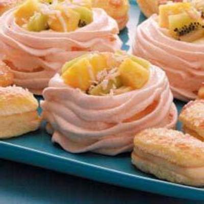tartes de meringue tropicale