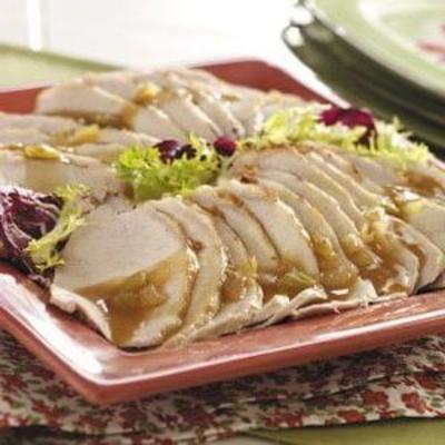 Longe de porc cuite lentement