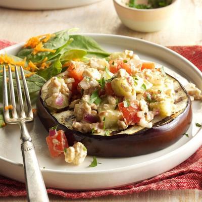 aubergines grillées à la féta