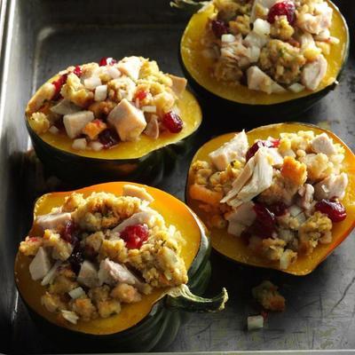 restes de thanksgiving courges farcies