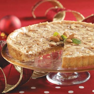 tarte au caramel et aux amandes