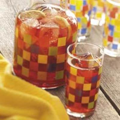 thé glacé aux canneberges