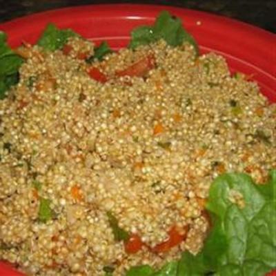 salade de taboulé au quinoa et carottes râpées
