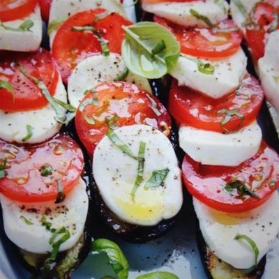 courgettes farcies à la caprese