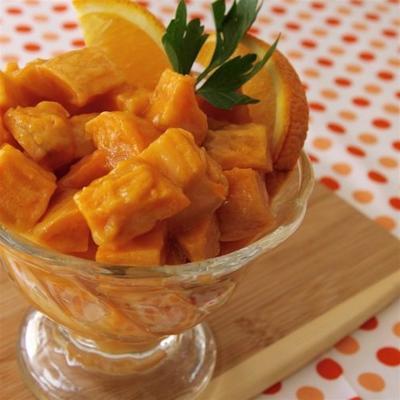 patates douces gingembre avec jus d'orange