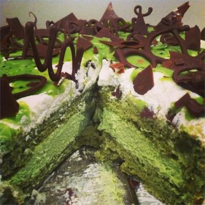 couche de matcha-mascarpone