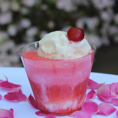 flotteur de crème glacée au temple shirley