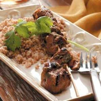 brochettes de boeuf marocaine au chermoula