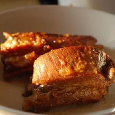 zeberka wieprzowe w sosie wlasnym (côtes de porc polonais en sauce)