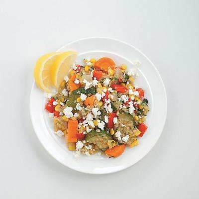 salade de quinoa aux légumes grillés