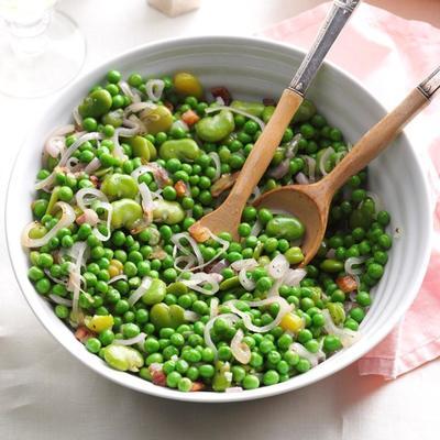 salade de fèves et pois