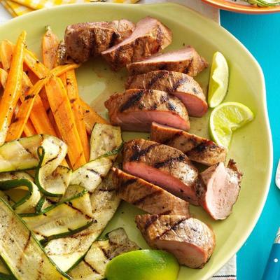 porc mojo grillé avec trempette