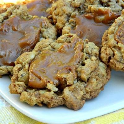 biscuits à l'avoine au caramel