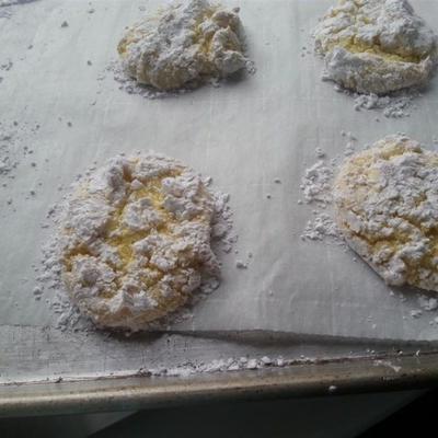biscuits de flocon de neige citron