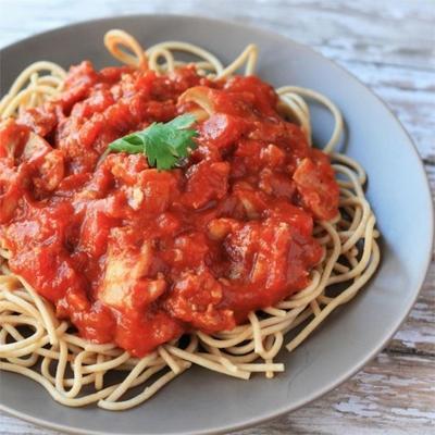 spaghetti facile à la sauce tomate
