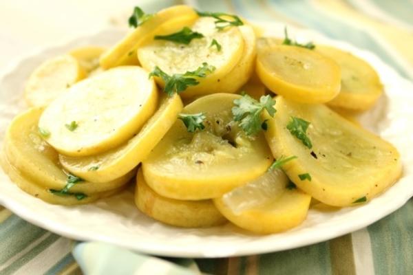 courges jaunes sautées de bev