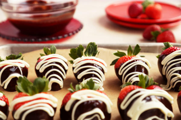 fraises recouvertes de chocolat