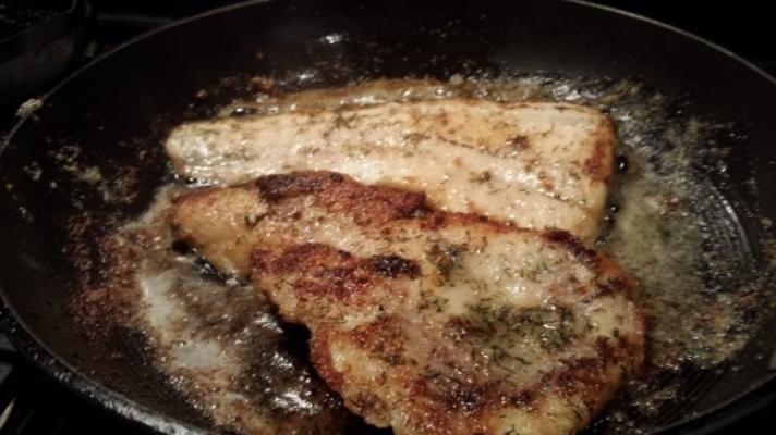 poisson blanc au beurre aux herbes